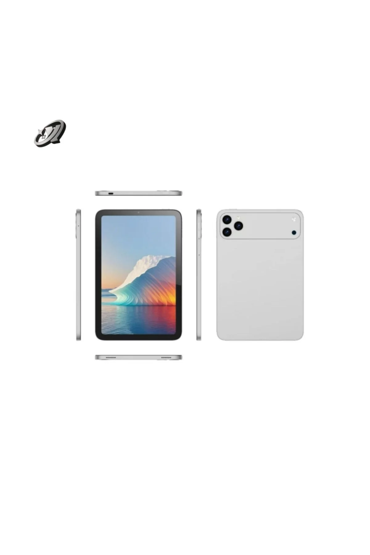17 PRO MAX Tablet 10-1” FHD Ekran, 10-000 mAh 1 Tb Hafıza 16 GB Ram Batarya + Klavye + Mouse + Kalem Gümüş
